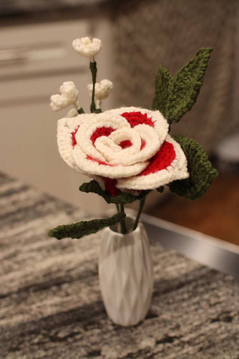Crocheted rose